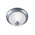 Searchlight 4042 Flush 2 Light Silver/Opaque Glass Fitting