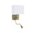Searchlight 6519AB Wall Lights 1 Light Brass/Shade Fitting