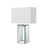 Searchlight 1610 Reflections Mirror/White Shade Table Lamp
