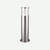 Searchlight 1556-450 Outdoor 1 Light Silver/PC Ground Light