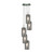 Searchlight 2305-5SM Duo 2 5 Light Chrome Ceiling Pendant