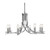Searchlight 4168-8CC Ascona 8 Light Chrome Ceiling Pendant