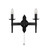 Searchlight 2422-2BK Cartwheel Wrought Iron Wall Light