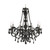 Searchlight 8888-8GY Marie Therese Charcoal Grey Chandelier