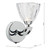 Dar Lighting Dar  VIT0750 Vito 1 Light Polished Chrome Wall Light 