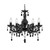 Searchlight 1455-5BK Marie Therese Black/Glass Pendant