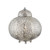 Searchlight 8221-1SS Moroccan 1 Light Shiny Nickel Table Lamp