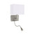 Searchlight 6519SS 2 Light Satin Silver Switched Wall Bracket