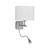 Searchlight 3550SS 2 Light Satin Silver Switched Wall Bracket