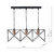 Dar Lighting Dar MID0322 Midi 3 Light Black/Copper Bar Pendant 