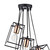 Dar Lighting Dar  TOW0622 Tower 6 Light Matt Black/Copper Cluster Pendant 