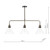 Dar Lighting Dar  RAY0375 Ray 3 Light Antique Brass Bar Pendant 