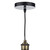 Dar Lighting Dar  RAY0175 Ray 1 Light Antique Brass Ceiling  Pendant 