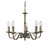 Searchlight 1505-5AB Richmond Antique brass Ceiling Fitting