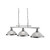 Searchlight 2683-3SS Bistro 3 Light Satin Silver Pendant