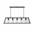 Searchlight 4614-5BK Voyager 5 Light Matt Black Pendant
