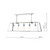 Dar Lighting Dar ACA0544 Academy 5 Light Stainless Steel and Glass Pendant 