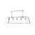 Dar Lighting Dar ACA0544 Academy 5 Light Stainless Steel and Glass Pendant 