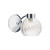 Dar Lighting Dar  YAS0750 1 Light Polished Chrome Wall Light 