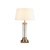 Searchlight 5141AB 1 Light Antique Brass And Glass Table Lamp