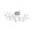 Searchlight 8635-5CC 5 Light Chrome/Glass LED Ceiling Fitting