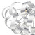 Dar Lighting Dar  RAW0550 Rawley 5 Light Aluminium Flush Fitting 