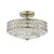 Dar Lighting Dar  OLO5375 Olona 3 Light Antique Brass Semi Flush Fitting 