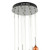 Dar Lighting Dar  AUR1564 Aurelia 15 Light Black Chrome Ceiling Pendant 