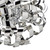 Dar Lighting Dar  RAW1355 Rawley 9 Light Polished Chrome Ceiling Pendant 