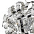 Dar Lighting Dar  RAW1355 Rawley 9 Light Polished Chrome Ceiling Pendant 