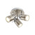 Searchlight 6603SS 3 Light Satin Silver Spotlight Plate