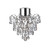Searchlight 7901-1CC-LED Chrome Droplet Ceiling Fitting