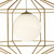 Dar Lighting Dar  IZM0135 Izmir 1 Light Gold Ceiling Pendant 