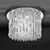 Fran LF2175/12 Glacial 12 Light Chrome Ceiling Fitting
