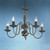 Fran EP7935 Halle 5 Light Bronze Ceiling Fitting