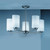 Fran OC9305/727 Decima 5 Light Matt Nickel Semi-Flush
