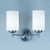 Fran OC9302/727 Decima 2 Light Matt Nickel Wall Bracket