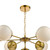 Dar Lighting Dar  BOM3435 Bombazine 7 Light Natural Brass Ceiling Pendant 