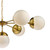 Dar Lighting Dar  BOM3435 Bombazine 7 Light Natural Brass Ceiling Pendant 