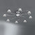 Fran LF2162/8 Twista 8 Light Chrome Semi-Flush Fitting