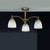 Fran LF2105/3 Emmy 3 Light Bronze Semi-Flush Fitting