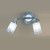 Fran PD40022 Campani Silver 2 Light Wall Spotlight