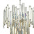 Dar Lighting Dar ODI0620 Odile 6 Light Polished Nickel Ceiling Pendant 