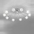 Fran LF2206/10 Chloris 10 Light Chrome Semi-Flush