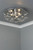Dar Lighting Dar  ZAF5350 Zafir 3 Light Polished Chrome Flush Fitting 