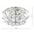 Dar Lighting Dar  ZAF5350 Zafir 3 Light Polished Chrome Flush Fitting 