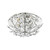 Dar Lighting Dar  ZAF5350 Zafir 3 Light Polished Chrome Flush Fitting 