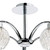 Dar Lighting Dar  YAS0550 Yasmin 5 Light Polished Chrome Semi Flush Fitting 