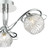 Dar Lighting Dar  REH0350 Rehan 3 Light Polished Chrome Semi Flush Fitting 