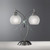 Fran LT907 Thea 2 Light Satin Nickel Table Lamp